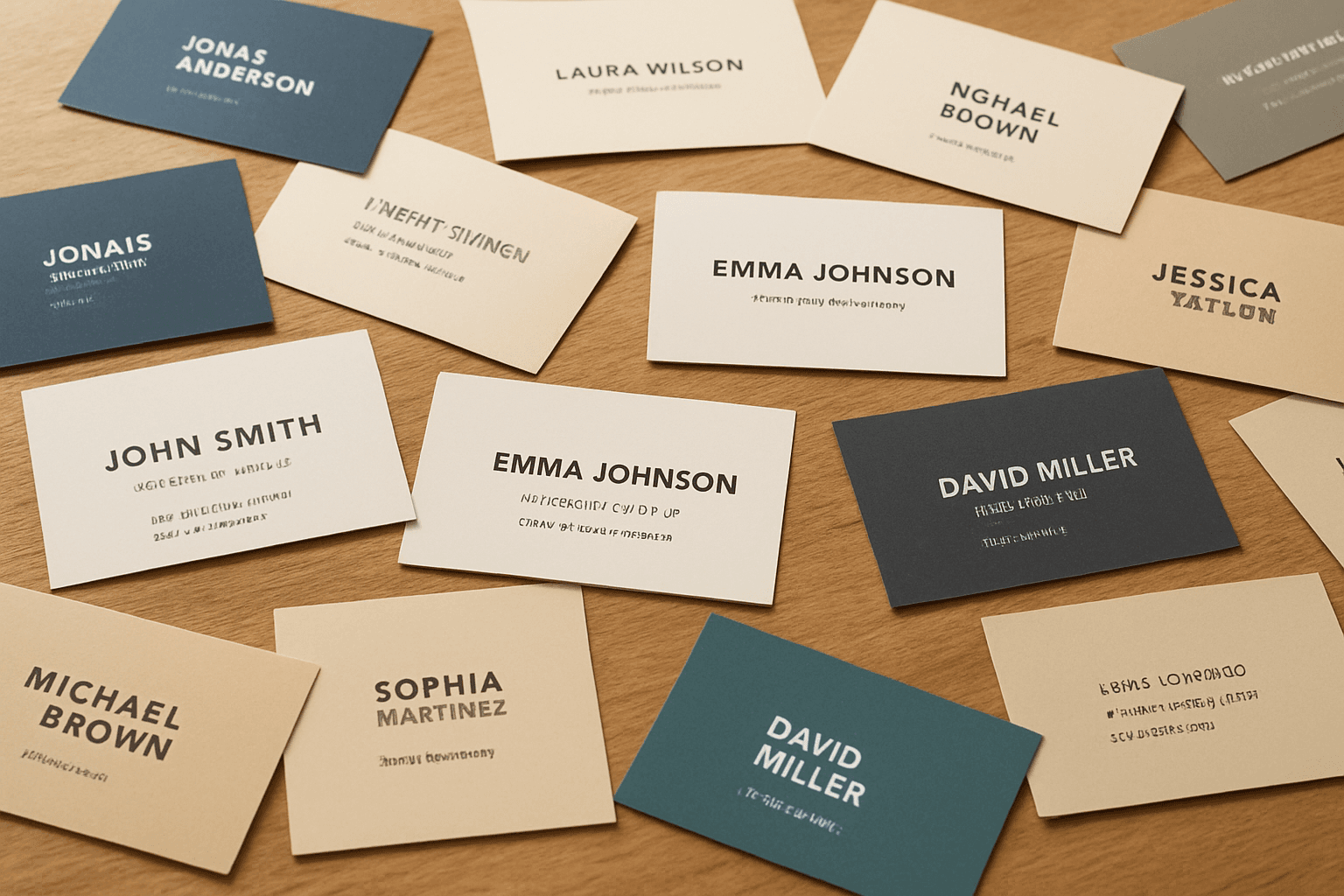 scattered cards